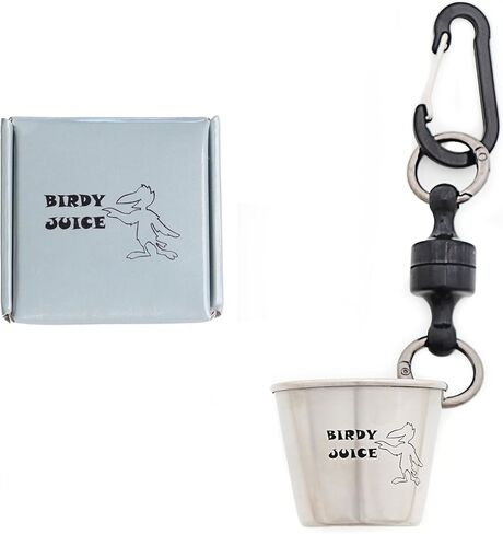 Shot Glass The Ultimate Birdie Celebration Cup - Carabiner Golf Bag Attachment - Magnetic Food Grade Stainless Cup - Easy Cleaning in Saudi Arabia