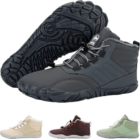 Hike Footwear Caspar Pro HF - Non-slip and Healthy Comfortable Winter Barefoot Pro Shoes Provide Warmth and Support, Natural Walking Hike Boots For Women Men in Saudi Arabia