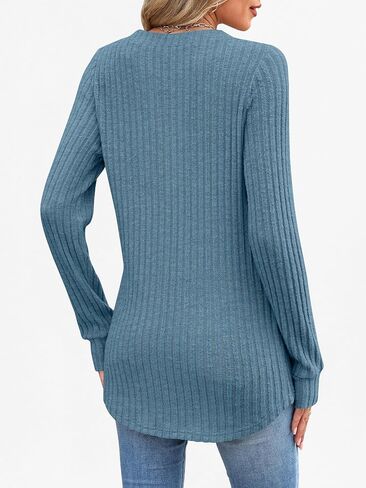 anrabess womens long long henley derts v tunic tunic stops lebs sleit reckwate recwatters 2025 fall dare dary disdy leghes in Saudi Arabia