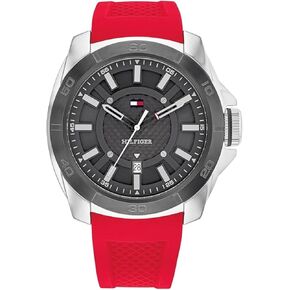 Tommy Hilfiger Windsurf Men's 3H Quartz Watch - Premium Fashion Timepiece with Durable Silicone - Water Resistant Up to 5 ATM/50 Meters | 49mm (Model 1792135) in Kuwait