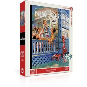 New York Puzzle Company - New Yorker Seaside Cafe - 500 قطعة Jigsaw Puzzle in Kuwait