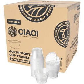 Ciao! 2oz PP Clear Portion Cup ، تم بيع الأغطية بشكل منفصل (حالة 2500) in Kuwait