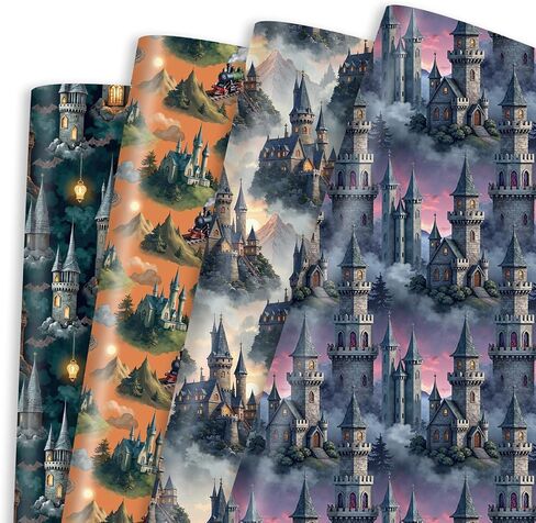 Pineraap Horror & Suspense Biohazard Theme Wrapping Paper 12 Sheets Evil Zombie Gift Wrap For Horror Fans,Suspense Enthusiasts,20"×28" in Saudi Arabia