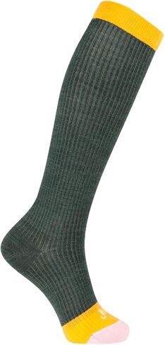 JA VIE Javie Merino Wool Jumbo Dots Compression Socks مع أخمص القدمين السلس ، جوارب عالية للنساء والرجال (15-20 مم) in Saudi Arabia