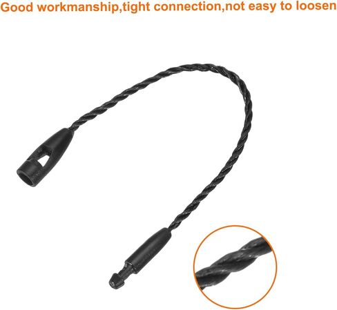Meccanixity Cotton Hang Tag String Snap Lock Lock Pins Tag Tag Tag Tard Tags Ties Black 4.7 بوصة حزمة 100 in Saudi Arabia