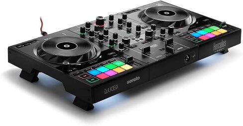 Hercules DJControl Inpulse 200 MK2 2-Channel DJ Controller Bundle with Case, TRS-to-RCA Breakout Cable, and Austin Bazaar Polishing Cloth in Saudi Arabia