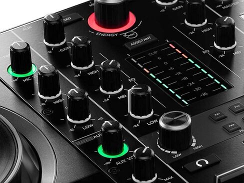 Hercules DJControl Inpulse 200 MK2 2-Channel DJ Controller Bundle with Case, TRS-to-RCA Breakout Cable, and Austin Bazaar Polishing Cloth in Saudi Arabia