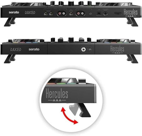Hercules DJControl Inpulse 200 MK2 2-Channel DJ Controller Bundle with Case, TRS-to-RCA Breakout Cable, and Austin Bazaar Polishing Cloth in Saudi Arabia