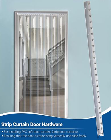 أجهزة باب ستريت 8 أقدام (قسمين من 4 أقدام) ، شماعات باب بلاستيكية الاستخدام الصناعي التجاري ، الفولاذ المجلف in Kuwait