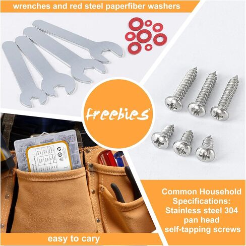 240PCS Nuts and Bolts, 1/4-20 Bolts and Nuts kit（with Lock&Flat washers・Wrenches） Hex Screws, Stainless Steel Bolts, and an Assorted Nuts and Bolts Assortment kit in Saudi Arabia