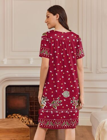 Ekouaer Moo Moos for Women Button House Dresses for Women with Pocket Mumu S-3XL in Saudi Arabia