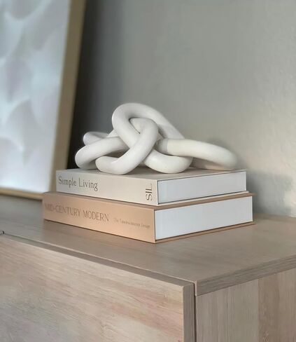 مجموعة من كتابين زخرفيين من الكتان لديكور المنزل، كتاب ديكور صناعي حديث لمنتصف القرن للديكور، كتب جمالية لطاولة القهوة/رف الكتب/ديكور رف الموقد، تخزين الصور أو صندوق تذكار (أبيض) in Saudi Arabia