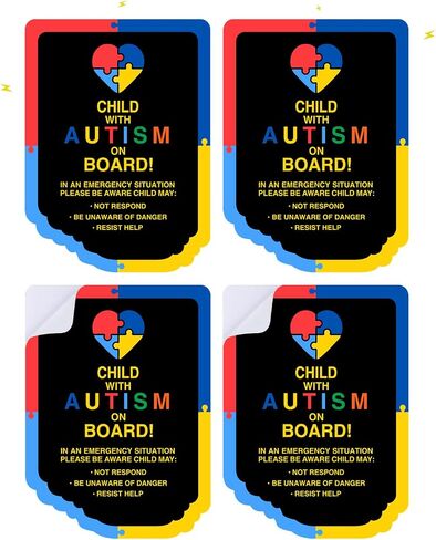 Delivery Vehicle Makes Frequent Stops Magnetic Signs 4-Pack 7.5x25cm (3x9.8") Reusable Driver Magnet for Trucks, Vans, Commercial Vehicles in Kuwait