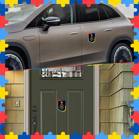 Delivery Vehicle Makes Frequent Stops Magnetic Signs 4-Pack 7.5x25cm (3x9.8") Reusable Driver Magnet for Trucks, Vans, Commercial Vehicles in Kuwait