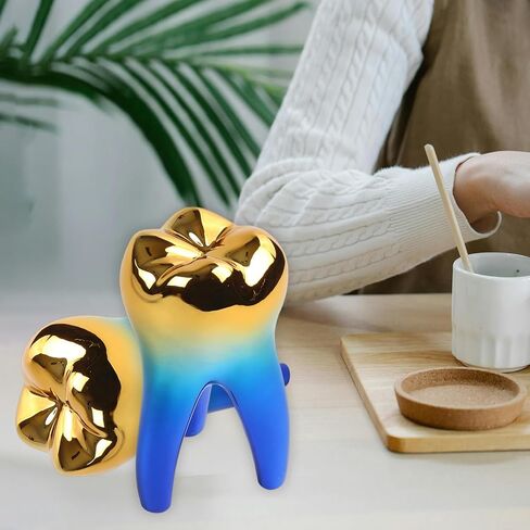 Dental Tooth Model Decorations for Office Tooth Model Gift for Display Decoration Clinic Desktops Dental Student Gift(Sliver) in Saudi Arabia