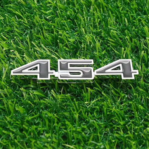 شارة اليمين واليسرى 3D Presmblate استبدال اللوحات 3975410 1970-1974 "454" 2pc (Chrome Red) in Kuwait