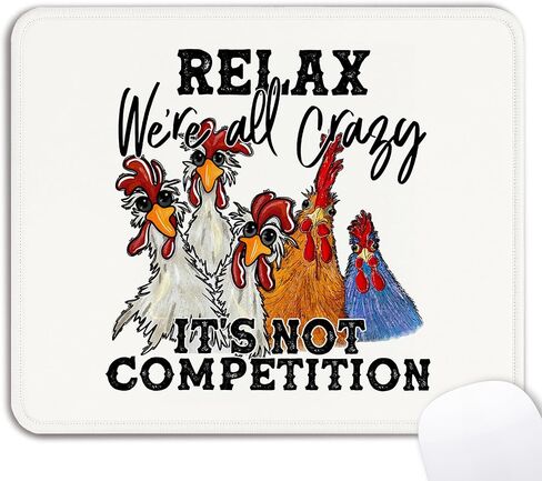 مضحكة موسى مزدحمة - ملحقات الديكور المكتبية للدجاج المضحكة الدجاج ، قاعدة موسباد مربعة غير قابلة للانزلاق. in Kuwait