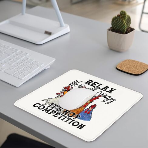 مضحكة موسى مزدحمة - ملحقات الديكور المكتبية للدجاج المضحكة الدجاج ، قاعدة موسباد مربعة غير قابلة للانزلاق. in Kuwait