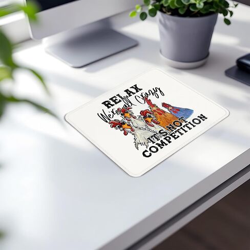 مضحكة موسى مزدحمة - ملحقات الديكور المكتبية للدجاج المضحكة الدجاج ، قاعدة موسباد مربعة غير قابلة للانزلاق. in Kuwait