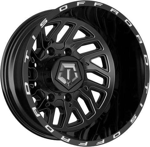 TIS 544B 22X10 Gloss Black Wheel - 8X6.50 Bolt Pattern, +10mm Offset, Hub Bore 125.2mm in Saudi Arabia