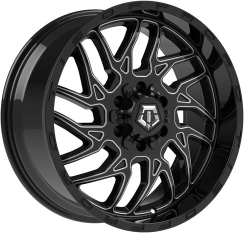 TIS 544B 22X10 Gloss Black Wheel - 8X6.50 Bolt Pattern, +10mm Offset, Hub Bore 125.2mm in Saudi Arabia