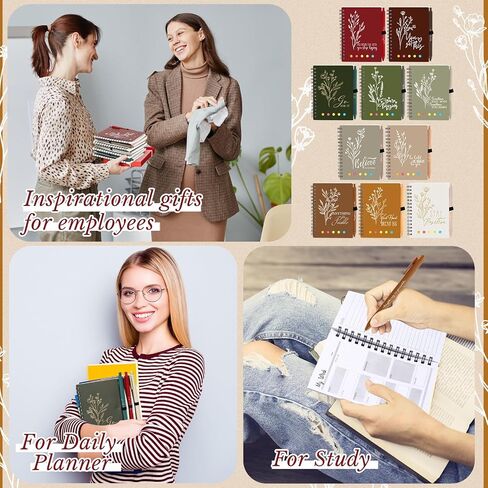 20 مجموعة/40 PCS هدايا تقدير الموظف Bulk A6 Journal Inspirational Journal مع قلم نقاط الحبر وملاحظة لزجة شكرا لك هدايا دفتر للموظف معلم طالب العمل in Saudi Arabia