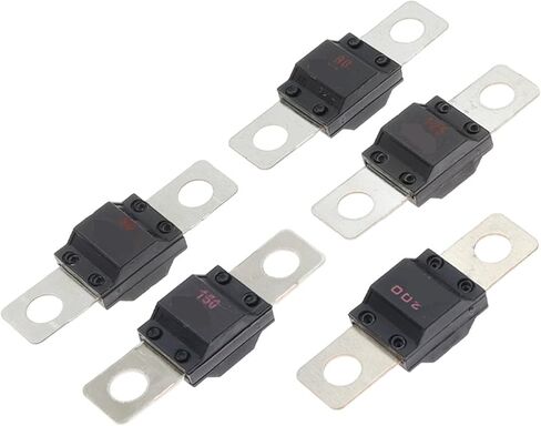 Car Audio Fuse Power Fuse Holder 30-150A Stereo Audio Single Way Fuse Holder Power Distribution Block Fusebox Car Fuse(5PC Fuse-2,No Fuse) in Saudi Arabia