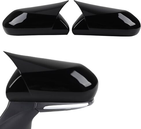BOYUER 2PCS Car Side Rear View Mirror Guard Cover Caps Trims Exterior Decoration Accessories for Toyota Camry 2018-2025 (Piano Black) in Kuwait