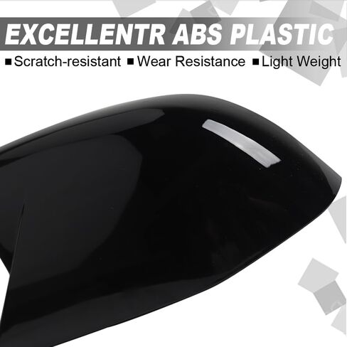 BOYUER 2PCS Car Side Rear View Mirror Guard Cover Caps Trims Exterior Decoration Accessories for Toyota Camry 2018-2025 (Piano Black) in Kuwait