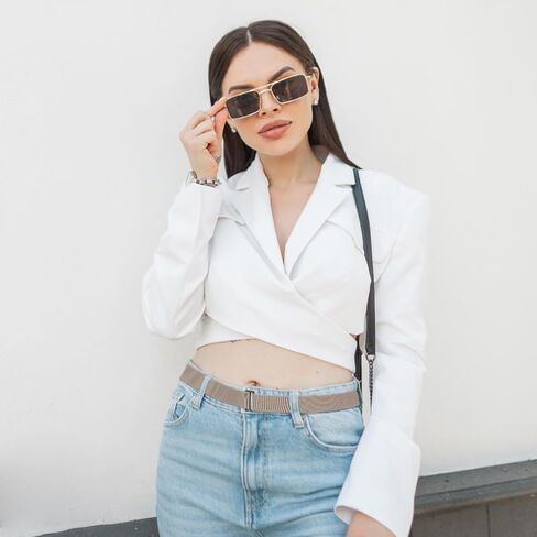 4pcs Invisible No Show Stretch Belts, Elastic Women Flat Buckle Belt, Adjustable Elastic Belts for Women, Flat Buckle Belt for Pants, Dresses, Skirts, and Jeans in Saudi Arabia