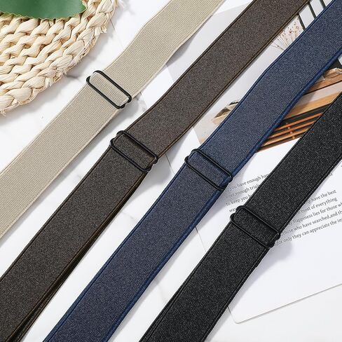 4pcs Invisible No Show Stretch Belts, Elastic Women Flat Buckle Belt, Adjustable Elastic Belts for Women, Flat Buckle Belt for Pants, Dresses, Skirts, and Jeans in Saudi Arabia