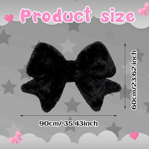 Pink Bow Rug for Bedroom 2 x 3 ft Coquette Bow Soft Faux Sheepskin Fur Area Rug Small Cute Fluffy Bedside Shaggy Carpet for Girls Room Decor Locker Mat Nursery Playing Room Home Floor in Saudi Arabia