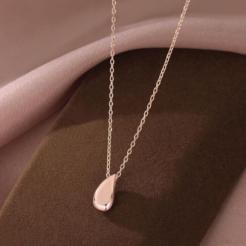 SLUYNZ 925 Sterling Silver Chunky Teardrop Choker Necklace for Women Teens Pear Pendant Necklace in Saudi Arabia