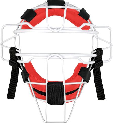 Baseball Catchers Mask, Umpire Mask, Traditional & Lightweight, Protect Ears & Throat, Full-Face Protection with Wide Field Vision, Baseball & Softball, Maximum Protection in Kuwait