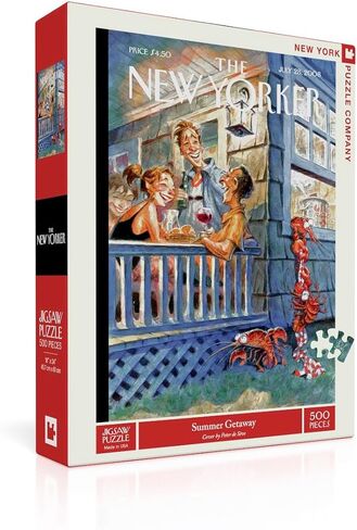 New York Puzzle Company - New Yorker Seaside Cafe - 500 قطعة Jigsaw Puzzle in Kuwait