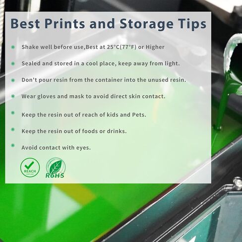 راتنجات الطابعة ثلاثية الأبعاد القابلة للمربعة سهلة الطباعة وحرقها للأجزاء المعدنية والمعادن ، وراتنج مجوهرات مع انخفاض محتوى الرماد المتوافق مع طابعة راتنجات 405 نانومتر 1000 جرام in Kuwait