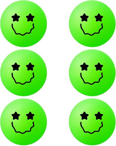 Soulchen 12 PCS Glow in the Dark Table Tennis Calls Luminous Table Tennis Ball for Outdoor Practice Night Party Games Goodie Gift Cats ، وكلما امتص امتصاص الضوء ، الطول الطويل in Kuwait