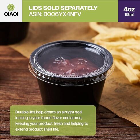 CIAO! 2OZ PP Clear Portion Cup, Lids Sold Separately (Case of 2,500) in Kuwait