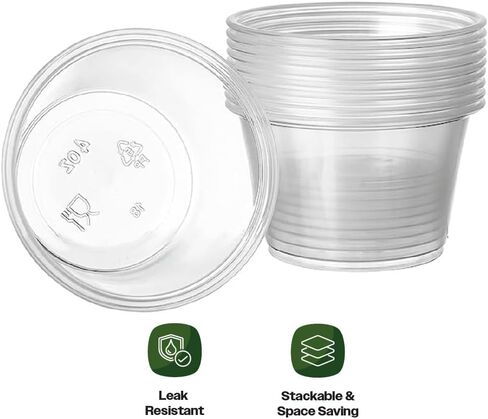 CIAO! 2OZ PP Clear Portion Cup, Lids Sold Separately (Case of 2,500) in Kuwait