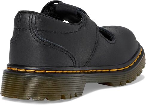 Dr. Martens Girls Polley II Y (Big Kid) Mary Jane Flat, Black, 6 in Saudi Arabia