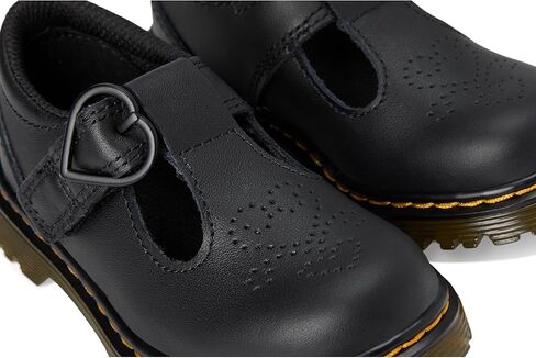 Dr. Martens Girls Polley II Y (Big Kid) Mary Jane Flat, Black, 6 in Saudi Arabia