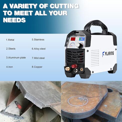 قاطع البلازما المشتعلة ، 65 AMP Plasma Cutter Machine 120V 240V 4/5 "(20mm) Max Cutting 1/2" (12.7mm) CLEAL CUTT IGBT HISTERTER TERPERTER TOUCH ARC BLASMA in Saudi Arabia