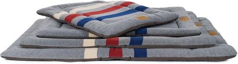 Pendleton Fleece Comfort Cushion Dog Bed - Cabin Stripe Shale, L in Saudi Arabia
