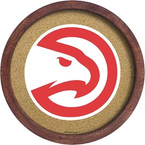 The Fan-Brand NBA Houston Rockets: Faux Barrel Framed Cork Board- Sports Decor for Home, Game Room, Fan Cave & Garage - USA Made in Kuwait