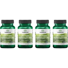 Swanson Ultimate Ashwagandha KSM-66 - Herbal Supplement Supporting Healthy Stress Levels & Relaxation - Natural Formula to Promote a Calm & Relaxed Mindset - (60 Veggie Capsules, 250mg Each) in Saudi Arabia