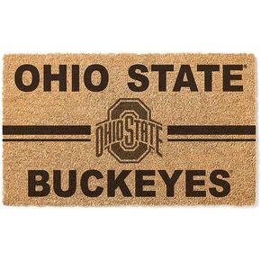 KH Sports Fan Ohio State Buckeyes Team Logo Coir Doormat, 18x30 Inches, Buckeyes Outdoor Rug; Display Your Team Spirit with This Unique Ohio State Buckeyes Doormat in Saudi Arabia