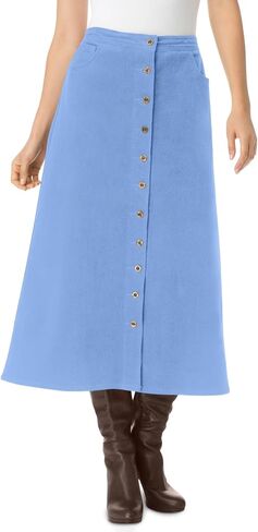 Woman Within Plus Size Corduroy Skirt in Kuwait
