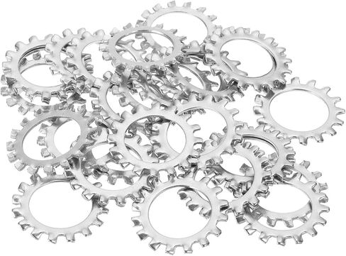 Uxcell 10 PCS 304 الفولاذ المقاوم للصدأ غسالات قفل الأسنان الخارج in Saudi Arabia