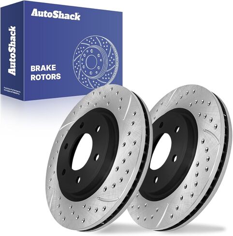 Autoshack Front Disc Brake Rotors Replacement for 2017-2024 Nissan TITAN Armada 2024 TITAN XD 2007-2013 INFINITI QX56 2014-2024 QX80 5.6L V8 4WD AWD RWD 13.8" (350.0 mm) R41508PR in Saudi Arabia