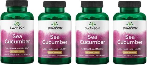 Swanson Sea Cucumber - المكمل الطبيعي الذي يعزز صحة ودعم التنقل المشترك - يدعم حماية الغضاريف وصحة الأنسجة الضامة - (100 كبسولة ، 500 ملغ لكل) in Kuwait